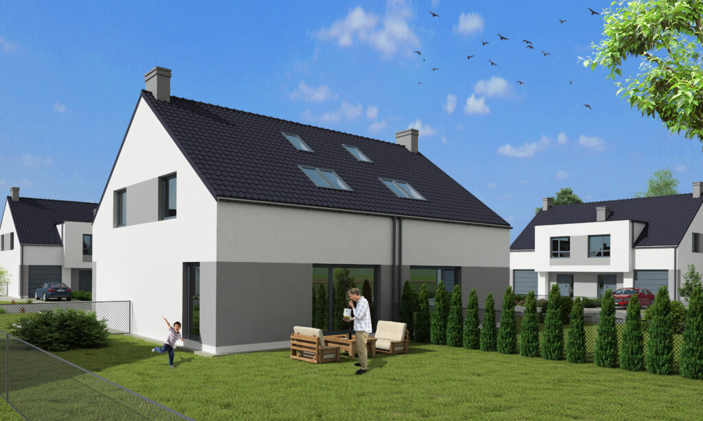 Widok z lotu ptaka – inwestycja Miłoszyce